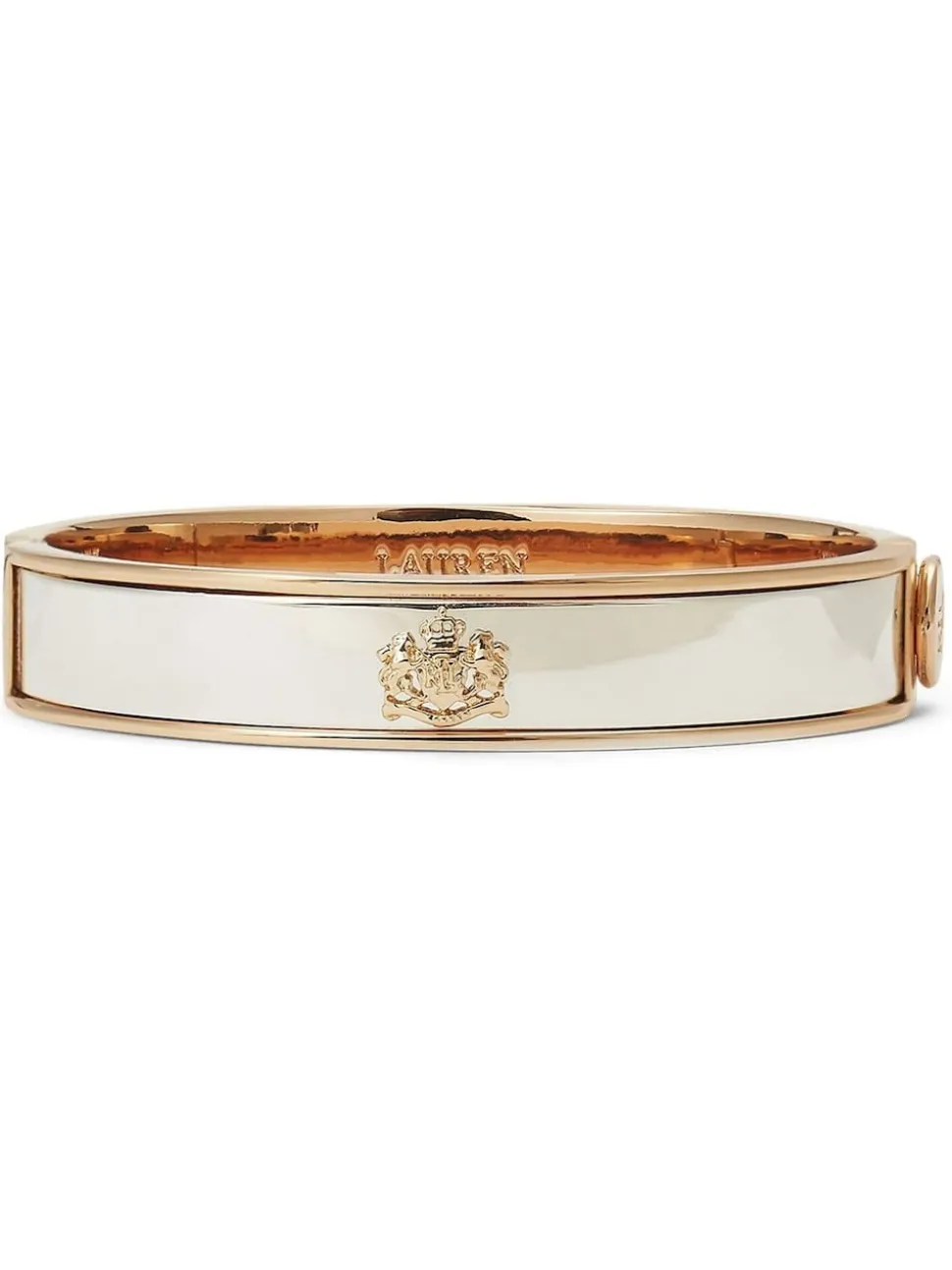 Goudkleurige armband met embleem