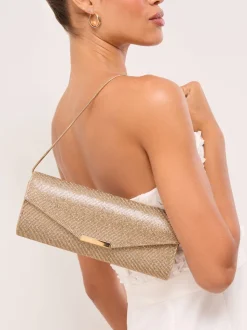 Goudkleurige folie - Lipsy Clutch Bag