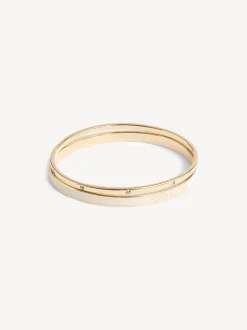 Goudkleurig/wit - COACH COACH goudkleurige Signature Duo Bangle set in doosje