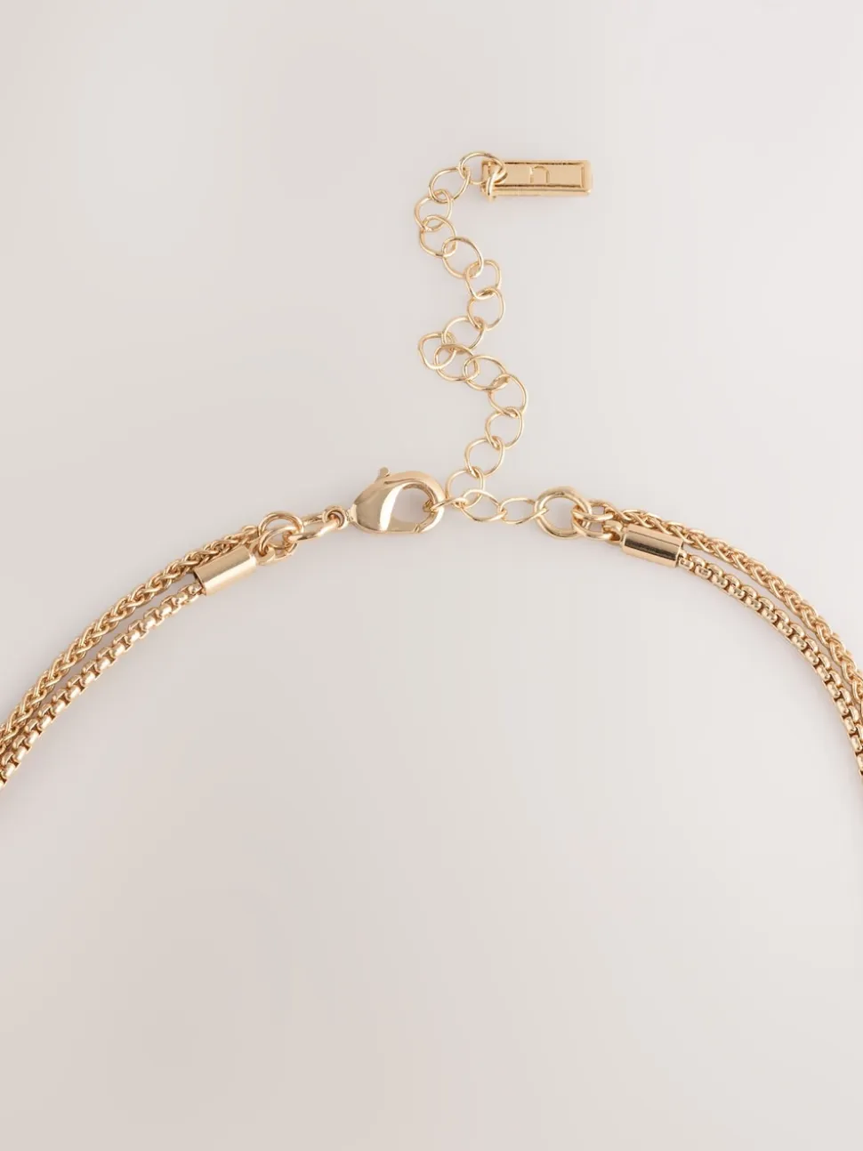 Goud-/zilverkleurig - Two Row Drop Necklace