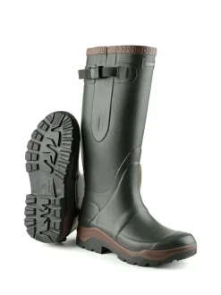 Green Compass Neoprene Rubber Wellingtons