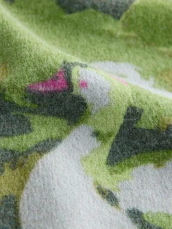 Green Duck Print - Gebreid vest met ronde hals