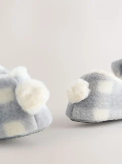 Grey Check Bunny - Ballerinapantoffels