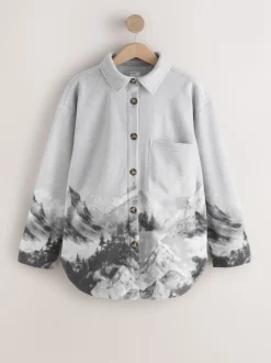 Grey Scene - Polar Fleece Shacket