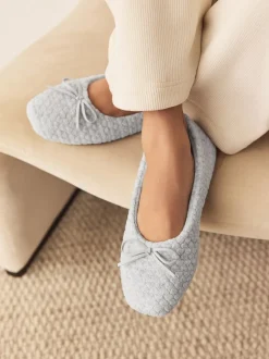 Grijs - Ballerina Heart Slippers