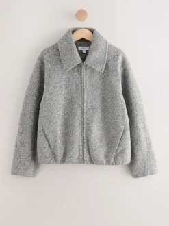 Grijs - Coatigan Bomber Jacket