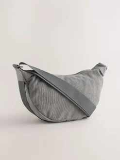 Grijs - Cord Effect Sling Bag