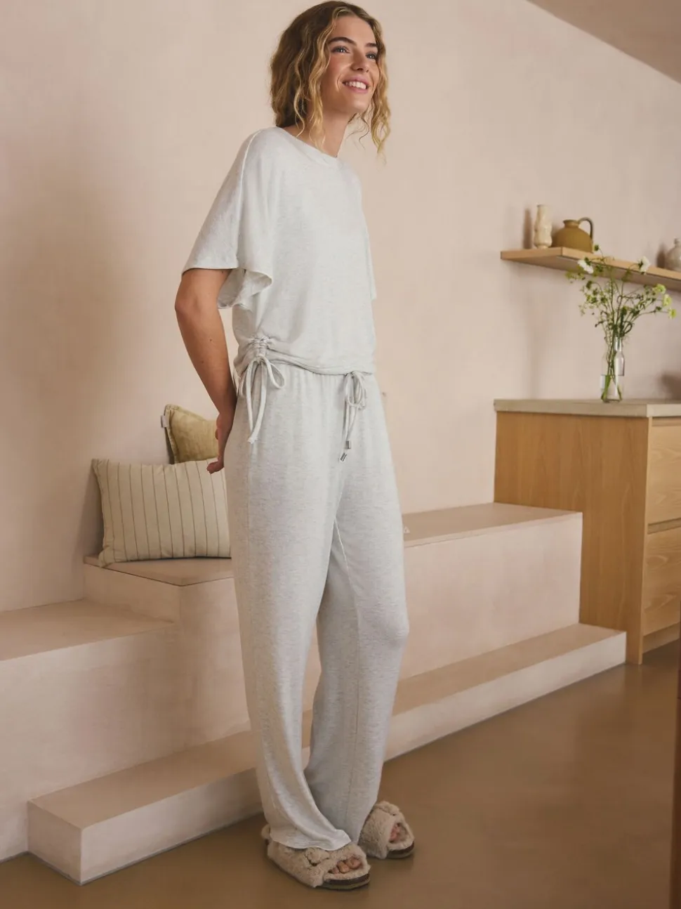 Grijs - Cosy Short Sleeve Pyjamas