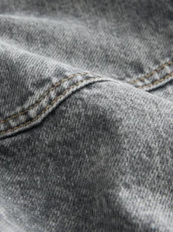 Grijs - Denim Cargo Pocket Shorts