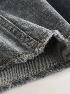 Grijs - Denim Cargo Pocket Shorts