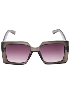 Grijs - Dune London Glitzy Diamanté Rectangular Sunglasses