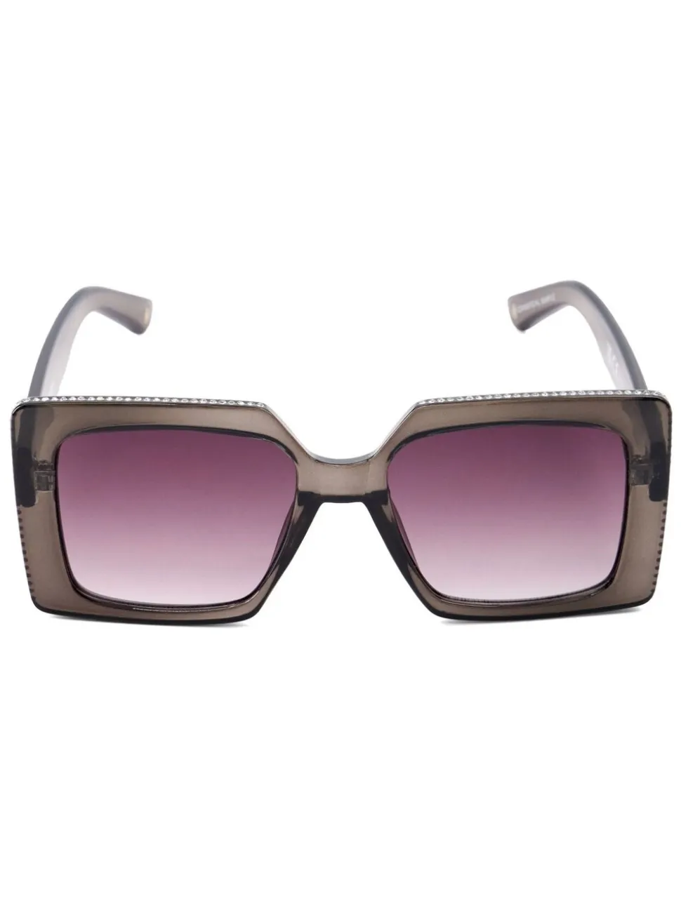 Grijs - Dune London Glitzy Diamanté Rectangular Sunglasses