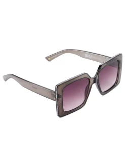 Grijs - Dune London Glitzy Diamanté Rectangular Sunglasses