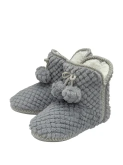 Grijs - Dunlop pantoffellaarsjes met wafelmotief voor dames