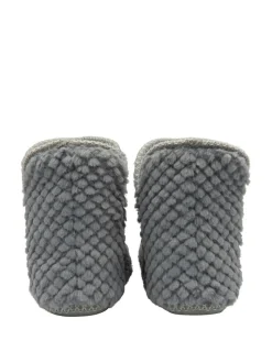 Grijs - Dunlop pantoffellaarsjes met wafelmotief voor dames