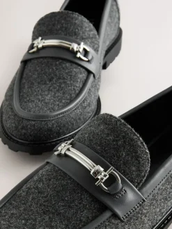 Grijs - Forever Comfort® Trim Hardware Round Toe Loafers