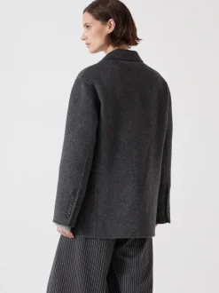 Grijs - Hush Pure Wool Double Faced Blazer