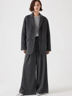 Grijs - Hush Pure Wool Double Faced Blazer