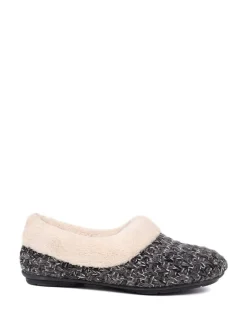 Grijs - Jones Bootmaker Faux-Fur-Lined Slippers