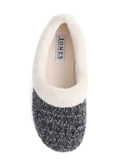 Grijs - Jones Bootmaker Faux-Fur-Lined Slippers