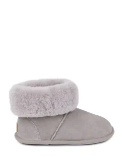 Grijs - Just Sheepskin - Albery slipper van schapenvacht voor dames