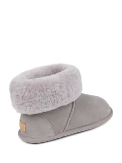 Grijs - Just Sheepskin - Albery slipper van schapenvacht voor dames