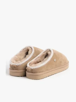 Grijs - Just Sheepskin - Erin damespantoffels van schapenvacht