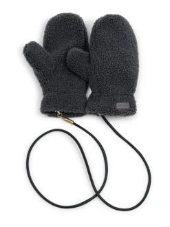 Grijs - Katie Loxton Teddy Mittens With Cord