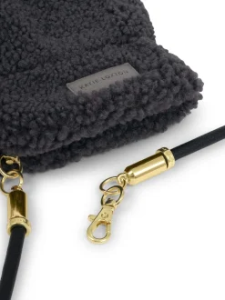 Grijs - Katie Loxton Teddy Mittens With Cord