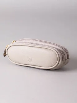 Grijs - Lakeland Leather dubbele brillenkoker