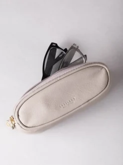 Grijs - Lakeland Leather dubbele brillenkoker
