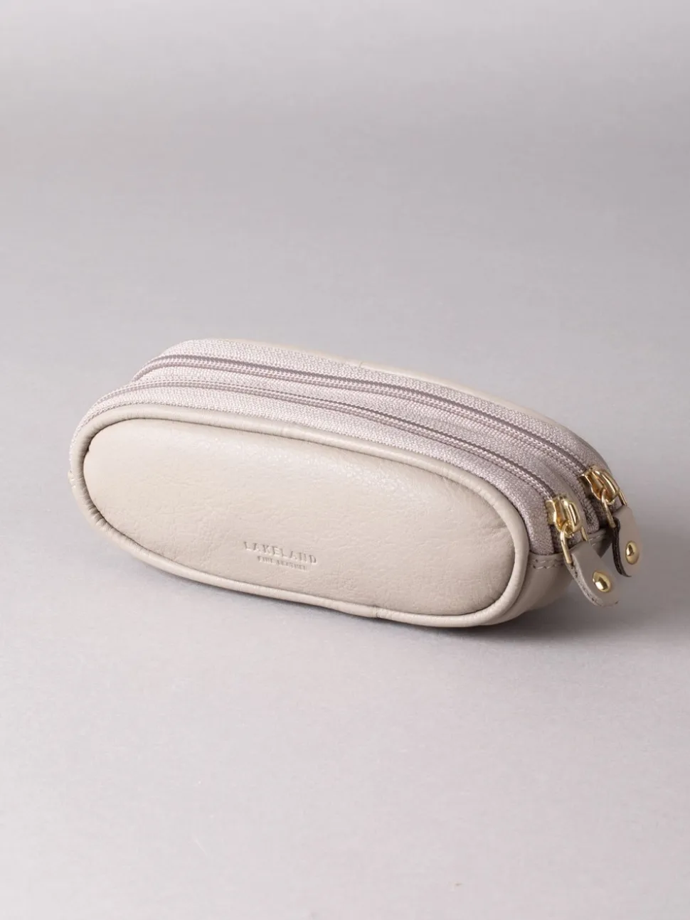 Grijs - Lakeland Leather dubbele brillenkoker