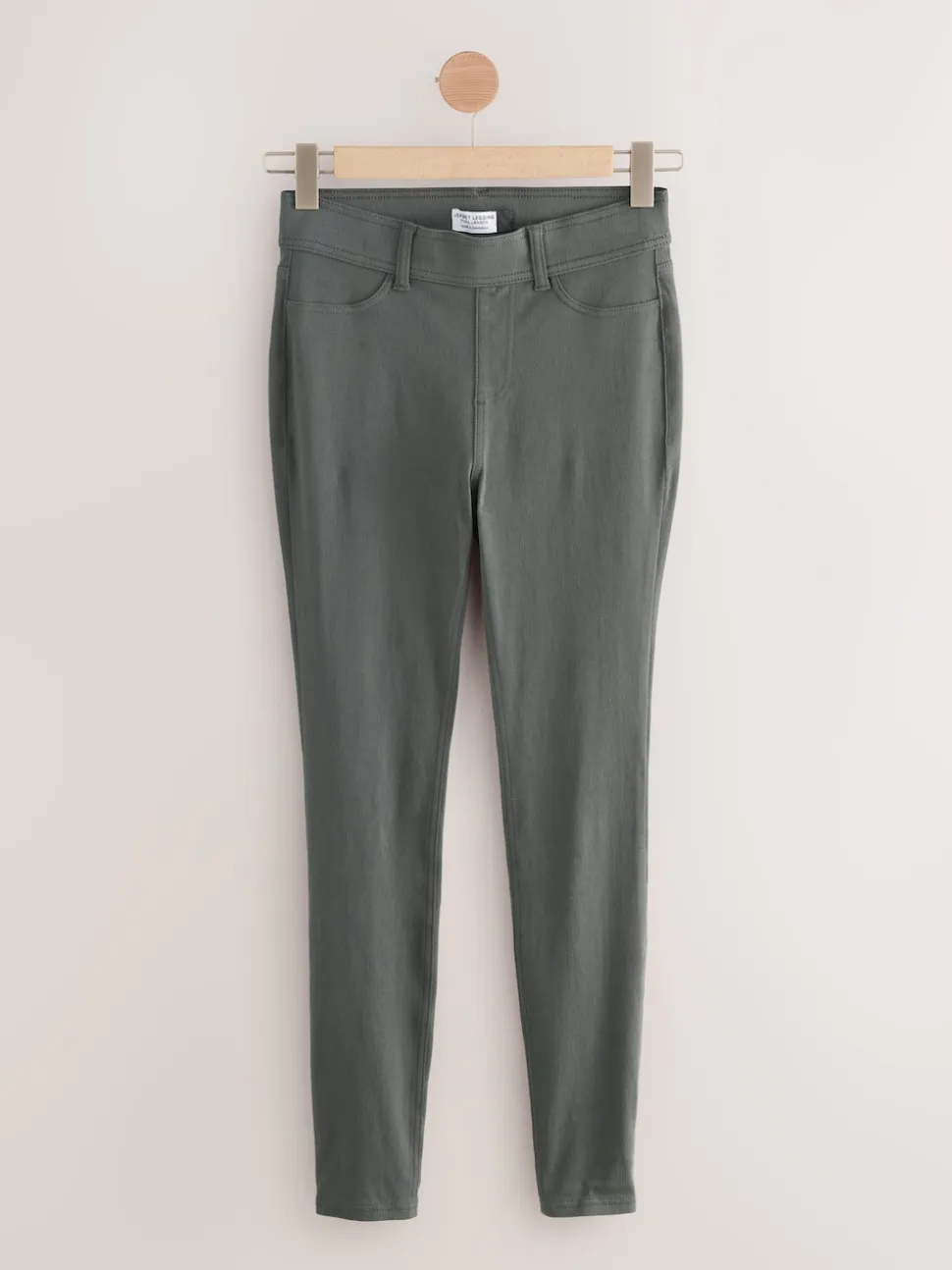 Grijs - Lange jersey denim leggings