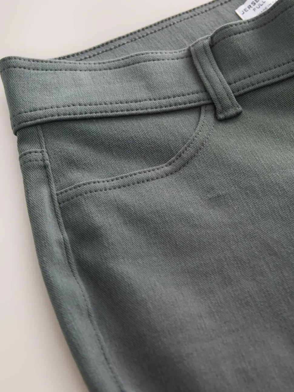 Grijs - Lange jersey denim leggings