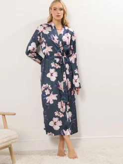 Grijs - Long Tall Sally Satin Maxi Robe