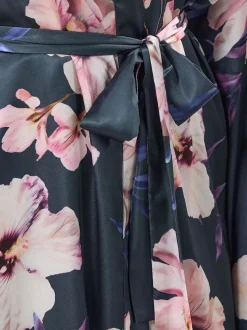 Grijs - Long Tall Sally Satin Maxi Robe