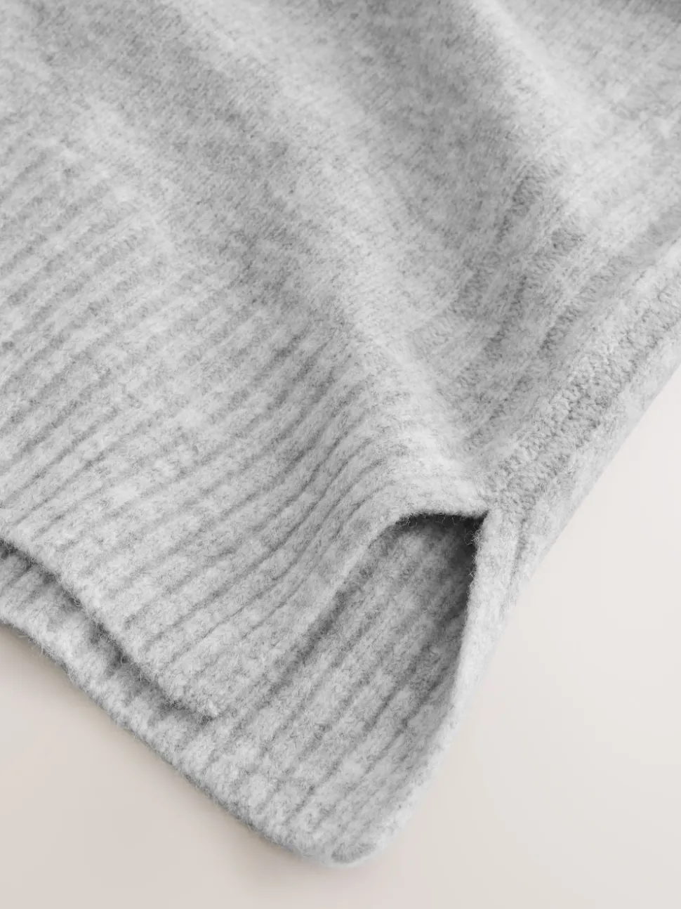 Grijs - Maternity Knitted Hoodie