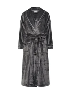 Grijs - M&Co Ribbon Shawl Collar Robe