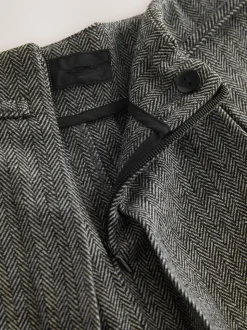 Grijs - Mini Kilt Skirt With Wool