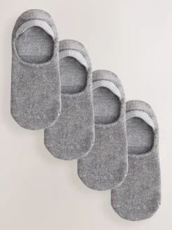 Grijs - Modal Invisible Socks 4 Pack