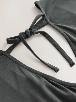 Grijs - Modal jumpsuit zandwassing