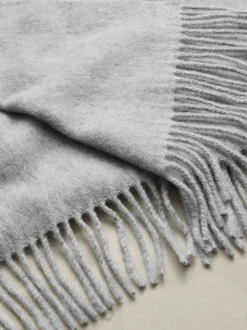 Grijs - N. Premium Made in Italy Midweight Scarf
