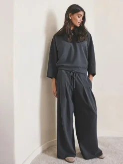 Grijs - N.Premium Brushed Wide Sweatshirt