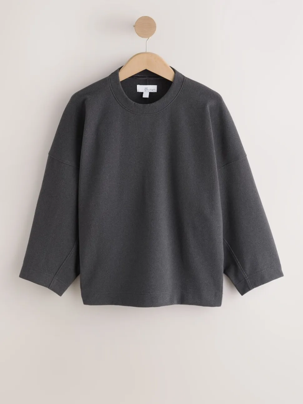 Grijs - N.Premium Brushed Wide Sweatshirt