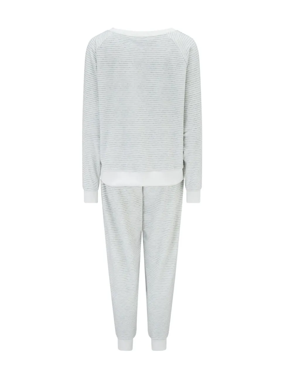 Grijs - Pour Moi pyjamaset van zacht fleece sweatshirt en joggingbroek