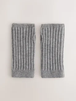 Grijs - Ribbed Handwarmer Gloves 1 Pack