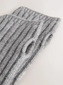 Grijs - Ribbed Handwarmer Gloves 1 Pack