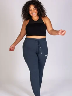 Grijs - Skinny joggingbroek met ananasprint en rits
