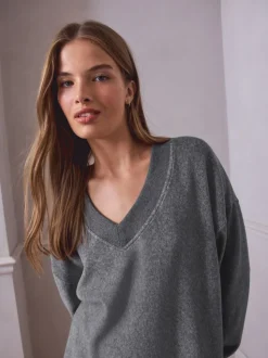 Grijs - STUDIO Fleece Tunic & Joggers Set