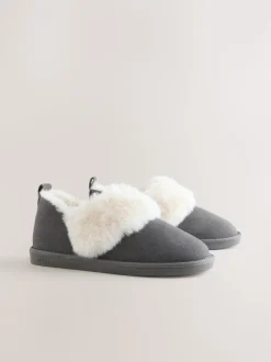 Grijs - Suède Shoot pantoffels